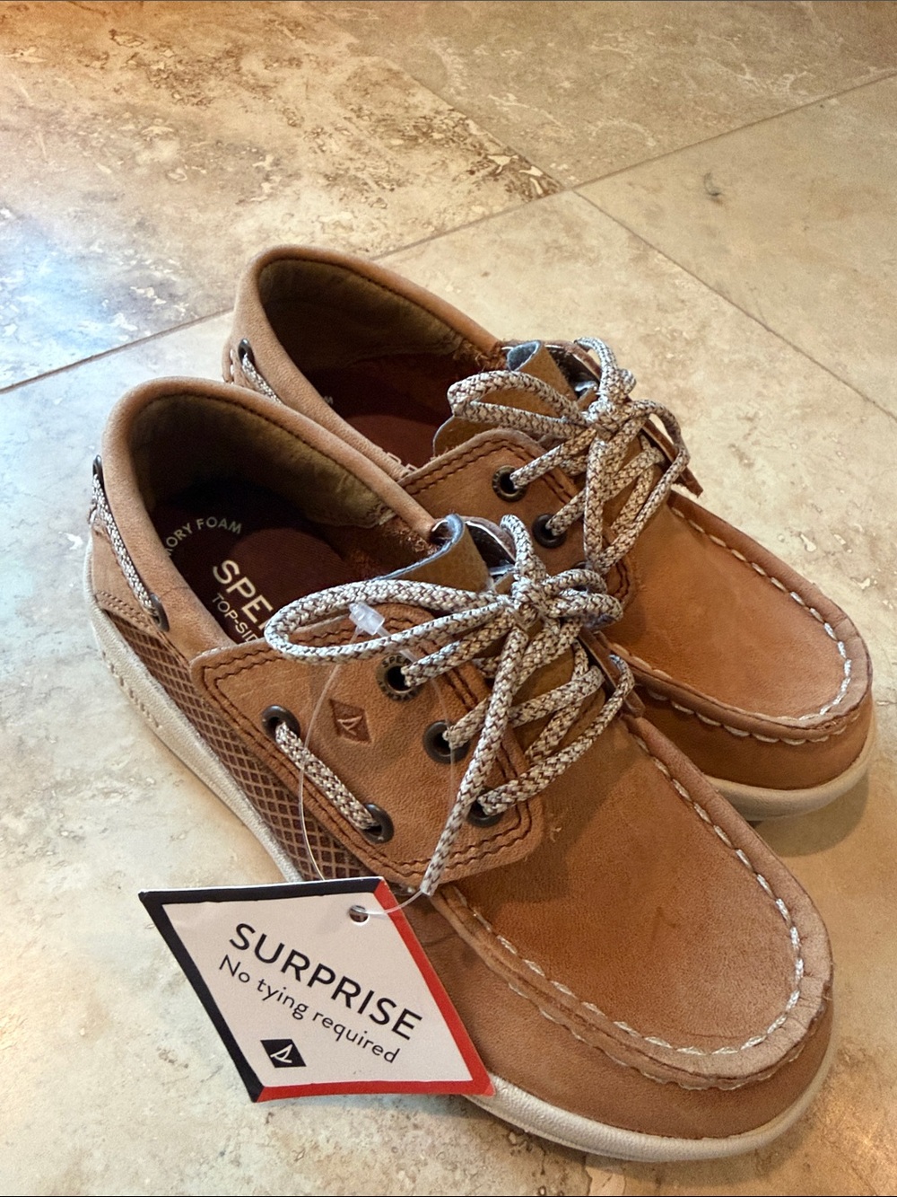 Sperry Top Slider Velcro Toddler Boat Shoes US11M
